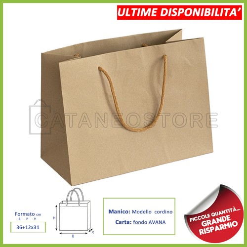 Borse shopper carta avana - ,