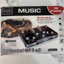 Hercules DJ Control MP3 E2 DJ Controller USB alimentato nuovo mai usato