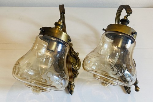 Coppia appliques antiche anni - appliques,