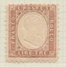 Sardinia 1861 3 lire copper