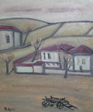 Dipinto ad olio espressionista