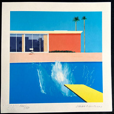 David Hockney Litografia COA originale firmata a penna numerata a matita  