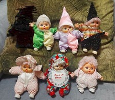 Lotto Ceppi Ratti mini CLOWN MASCOTTE peluche dolls bambole anni 80 vintage