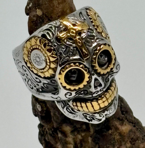 Anello teschio zucchero santa - zucchero,