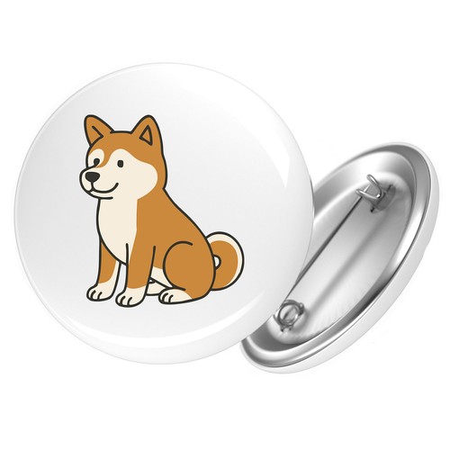 Button akita inu fumetto - button,