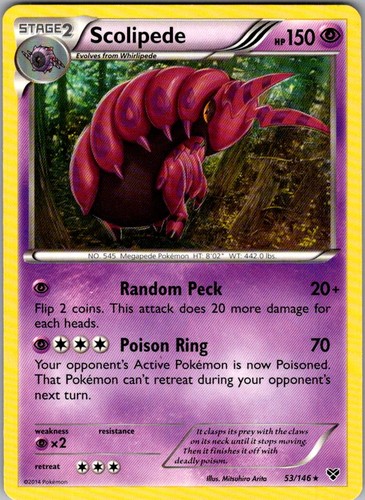Scolipede 146 rare - scolipede, 53/146