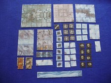 HEROQUEST espansione "BARBARIAN QUEST" lotto TILES e TASSELLI BARBARO riprodotti