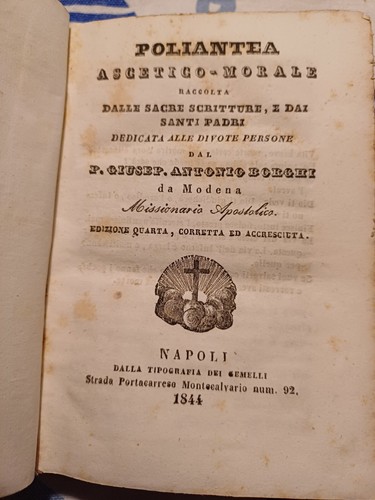 Libro antico poliantea - libro,