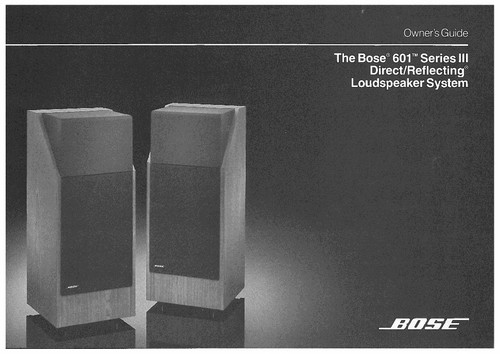 Bose 601 series - series, iii