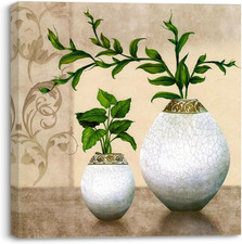 Quadro Su Tela Con Piante