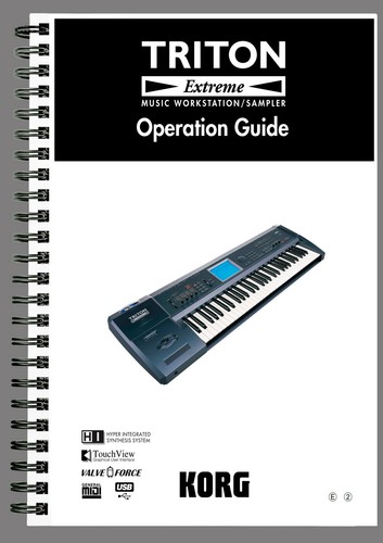 Korg triton extreme - extreme, operation
