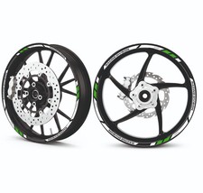 Adesivi verdi cerchi moto per