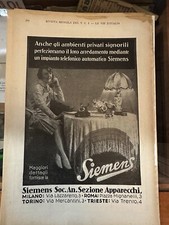 SIEMENS TELEFONO PUBBLICITà anni 30