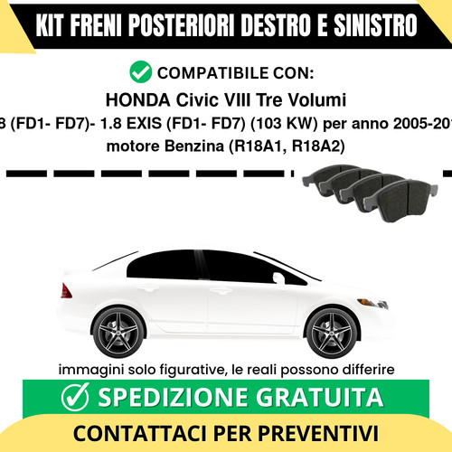Pastiglie freno posteriori - pastiglie,