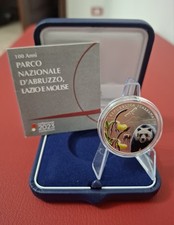 ITALIA 2023 PARCO NAZIONALE D'ABRUZZO, LAZIO E MOLISE MONETA 5 EURO ARGENTO