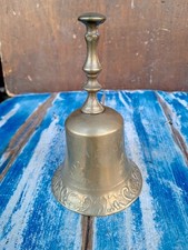  Campana Da Tavolo In Ottone Vintage Campanello Con Decori In Rilievo