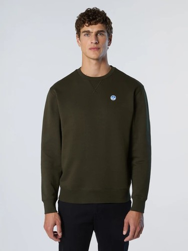 Felpa con patch north - felpa,