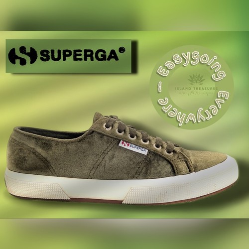 Sneaker superga velvet verde - sneaker,