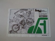 advertising Pubblicità 1988 FORCELLE FORAL e MOTO APRILIA TX 311 M TRIAL