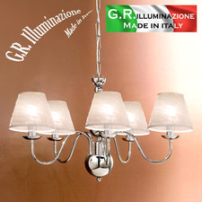 LAMPADARIO MODERNO CROMATO 5