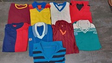 MAGLIE CALCIO IN LANETTA, VINTAGE, LOTTO DI 9