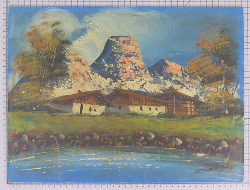 Quadro firmato olio paesaggio - quadro,