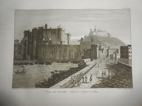 1829 acquaforte parboni napoli - acquaforte,