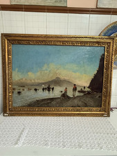 Dipinto Antico Vesuvio Napoli Firmato Dupon  ????❤️❤️❤️??