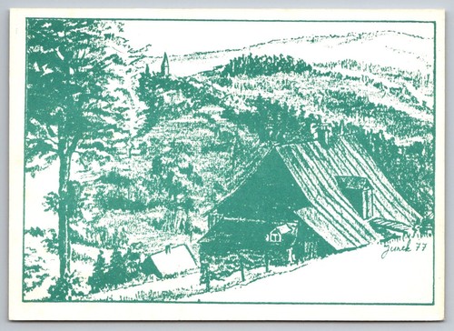 Cartolina paesaggio montano - cartolina,