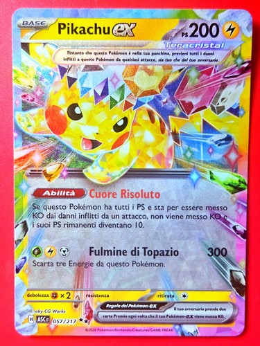 Carta pokemon pikachu - carta,