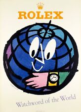 Orologio Svizzero Lusso 1952 Pubblicità Watchword Giclée Stampa su Tela 20x28