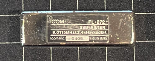 Icom 272 khz ssb filtro - icom, 2,4
