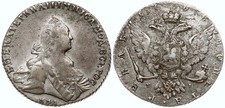 Caterina II, rublo 1768 MMD EI