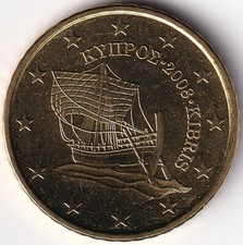 Moneta 50 Centesimi Cipro -