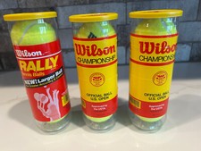 Pallone da tennis vintage Wilson Championship ufficiale US Open & Rally NUOVO