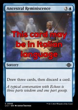 MTG 4x ANCESTRAL REMINISCENCE EXC - REMINISCENZA ANCESTRALE 45 - LCI - MAGIC