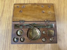 ANTICA BILANCIA CON 6 PESI MONETARI MONETALI MONETE