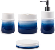 Set Di Accessori Da Bagno Blu