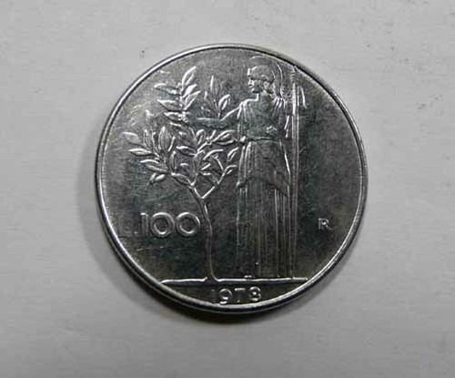 Italy 100 lire 1978 very - lire, nice