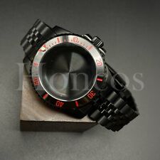 Orologio MODS personalizzato cassa e bracciale nero adatto per movimento NH34/35 NERO/ROSSO