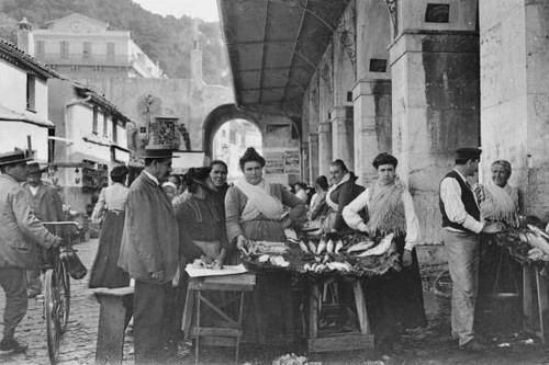 Nice the fish shop about - about, 1910