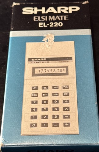 Calcolatrice vintage nos sharp - vintage,