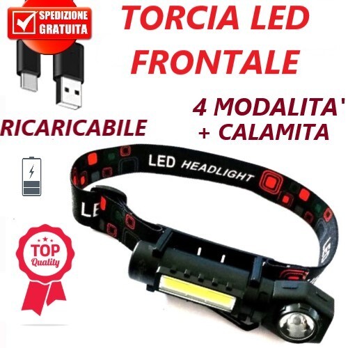 Lampada frontale led cob - lampada,