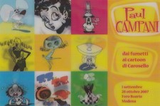 25-15C) CARTOLINA LENTICOLARE OLOGRAFICA 3D PAUL CAMPANI CAROSELLO MODENA