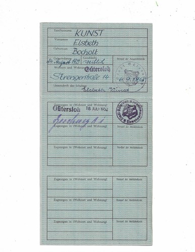 Tessera zona britannica nata - tessera,