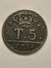 Napoli - 5 tornesi 1798