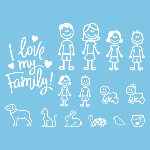 Confezione famiglia felice - felice, di