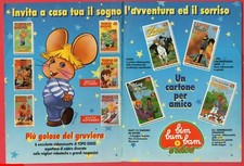 Pubblicità Advertising Werbung BIM BUM BAM Video Topo Gigio VHS 1994