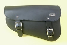 Borsa in pelle nera per Harley Davidson Sportster XL883 1200 Iron Forty