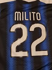 Maglietta Calcio Inter 22 Milito taglia L portafortuna per la FINALE CHAMPIONS